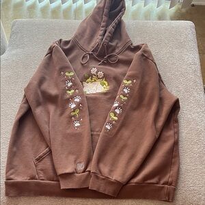 Studio Tan Sweatshirt with Logo Embroidery